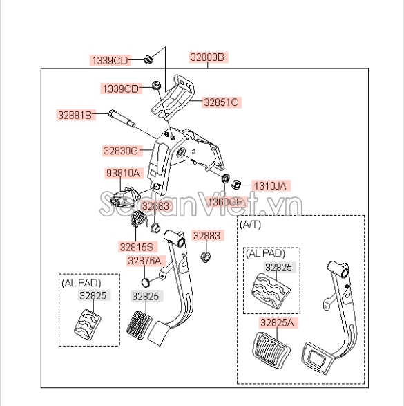 Công tắc chân phanh Hyundai Sonata 2014