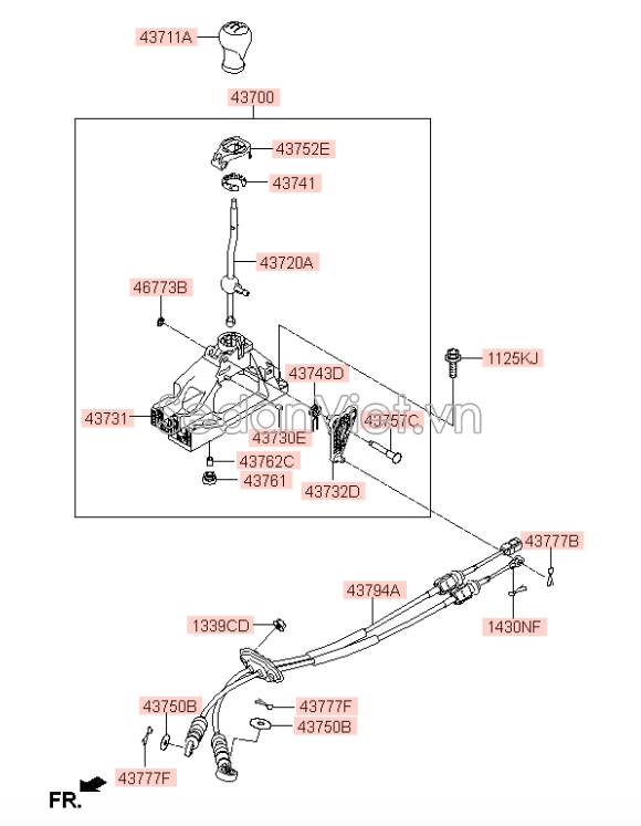 Dây đi số KIA Morning Si 2015