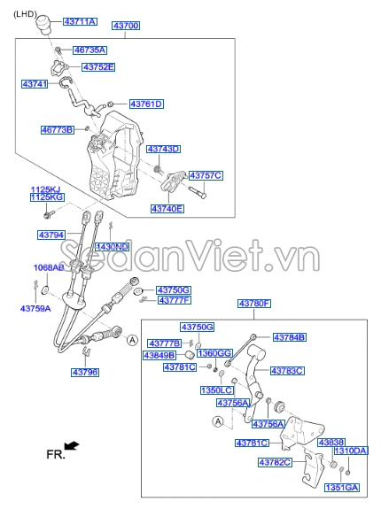 Dây đi số Hyundai Starex 2014-2016