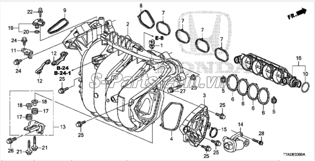 Cảm biến lưu lượng khí nạp Honda City 2017-2020