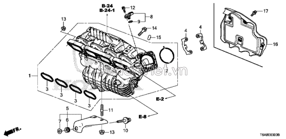 Cảm biến lưu lượng khí nạp Honda City 2017-2020