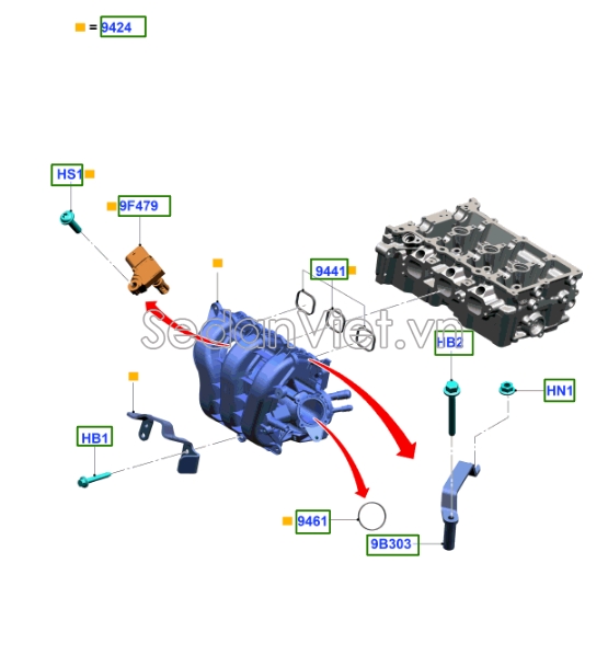 Cảm biến khí nạp Ford Ecosport 2013-2016