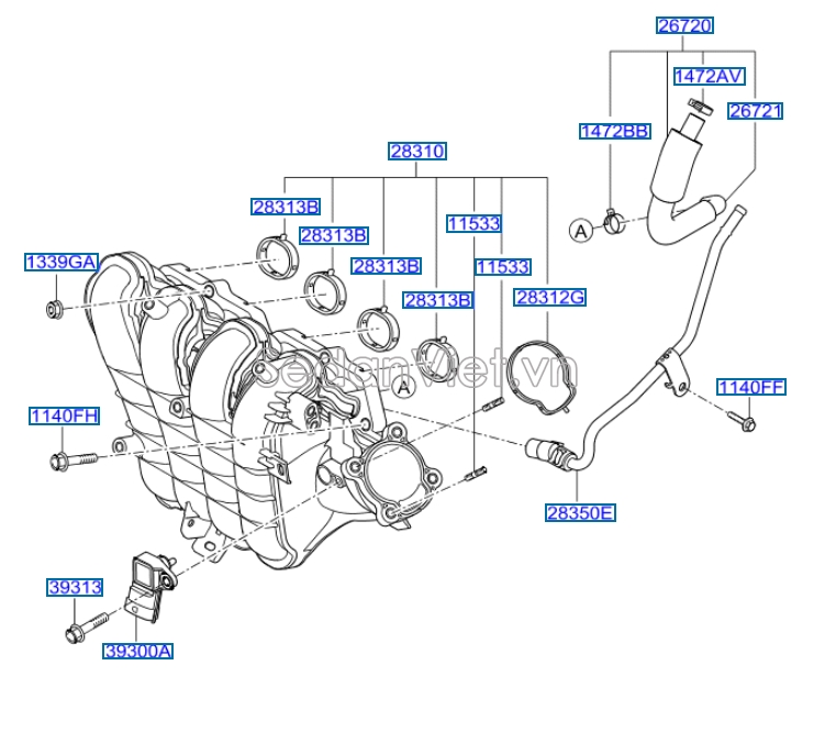 Cảm biến khí nạp Hyundai i20 2008-2011