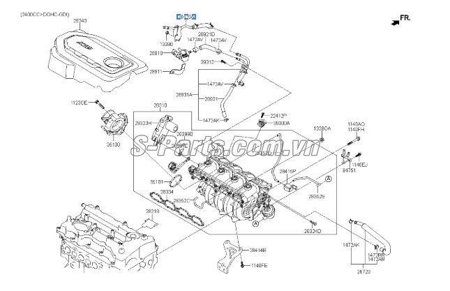 Cụm bướm ga Hyundai Sonata 2009-2012