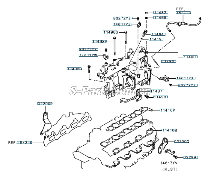 Cảm biến khí nạp Mitsubishi Triton 2005-2009