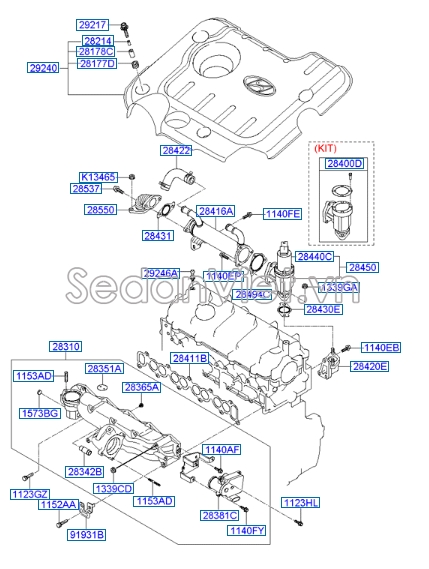 Cảm biến bướm ga KIA Carens 2007-2012