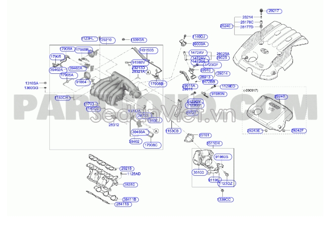 Cảm biến khí nạp KIA New Carnival 2008-2011