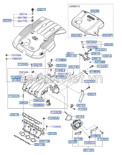Cảm biến khí nạp KIA New Carnival 2008-2011
