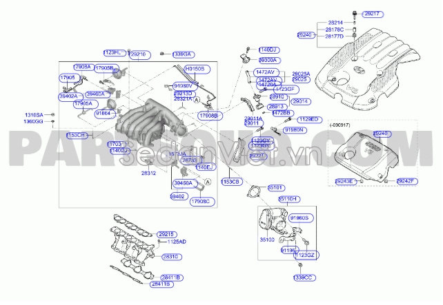 Cảm biến khí nạp KIA New Carnival 2008-2011