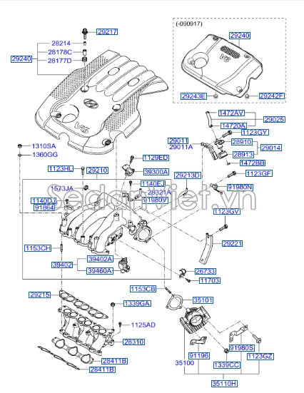 Cảm biến khí nạp KIA New Carnival 2008-2011