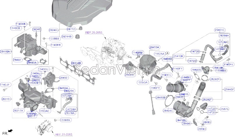 Cảm biến khí nạp KIA Carnival 2021-2024