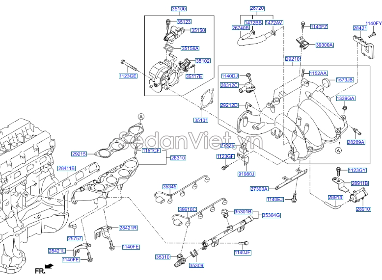 Kim phun xăng Hyundai Grand Starex 2008-2013