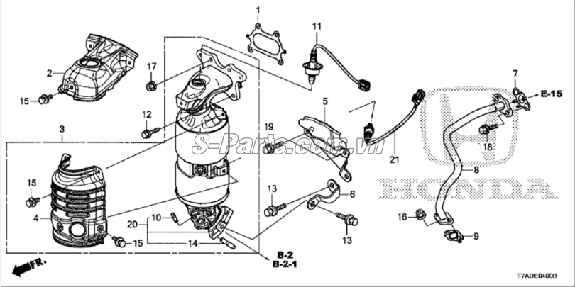 Cảm biến khí xả Honda Civic 2012-2014