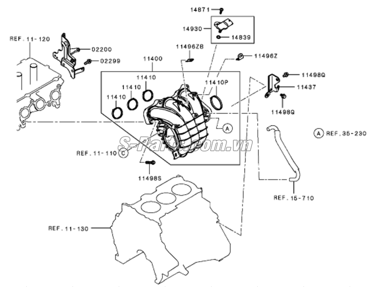 Cảm biến khí nạp Mitsubishi Mirage 2017