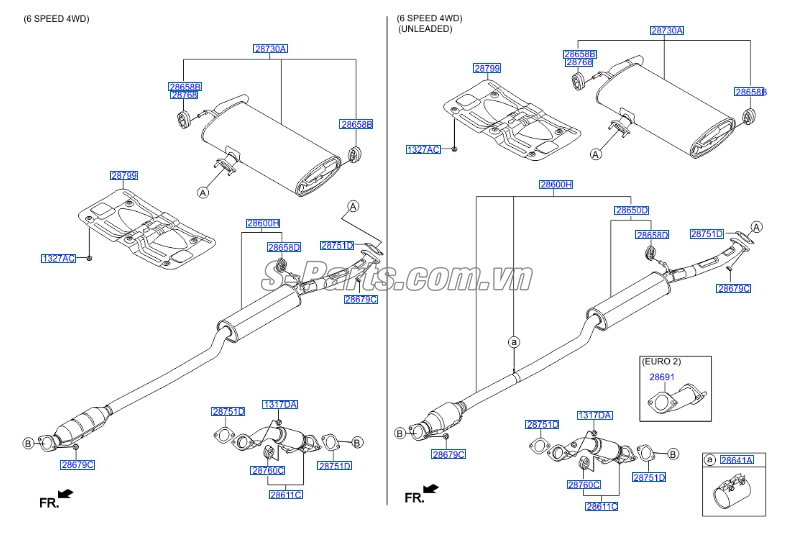 Cao su treo ống xả Hyundai i10 Grand 2014-2016