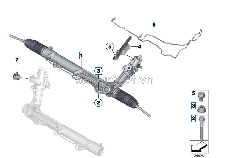 Thước lái BMW X5 2011