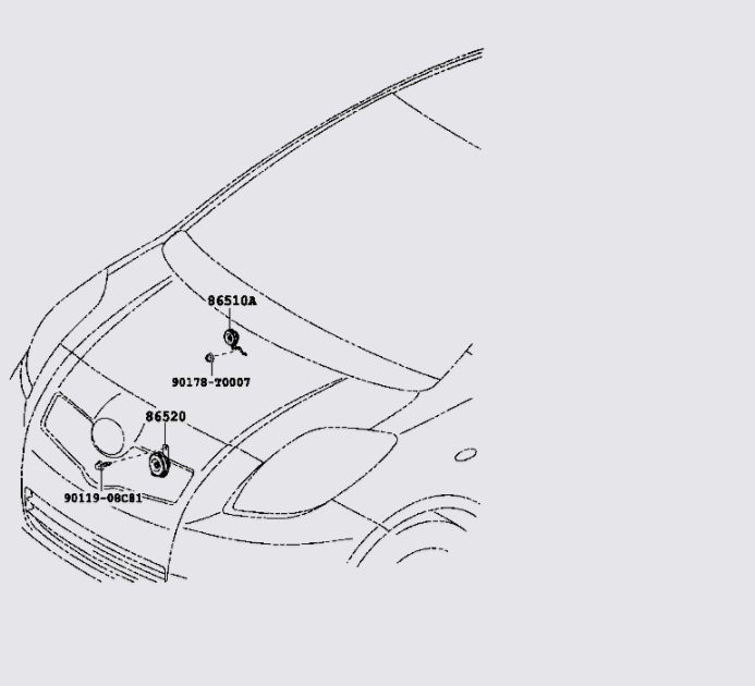 Còi xe Toyota Vios 2008-2013