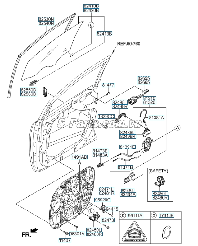 Cảm biến kích nổ túi khí KIA Sedona 2014-2015