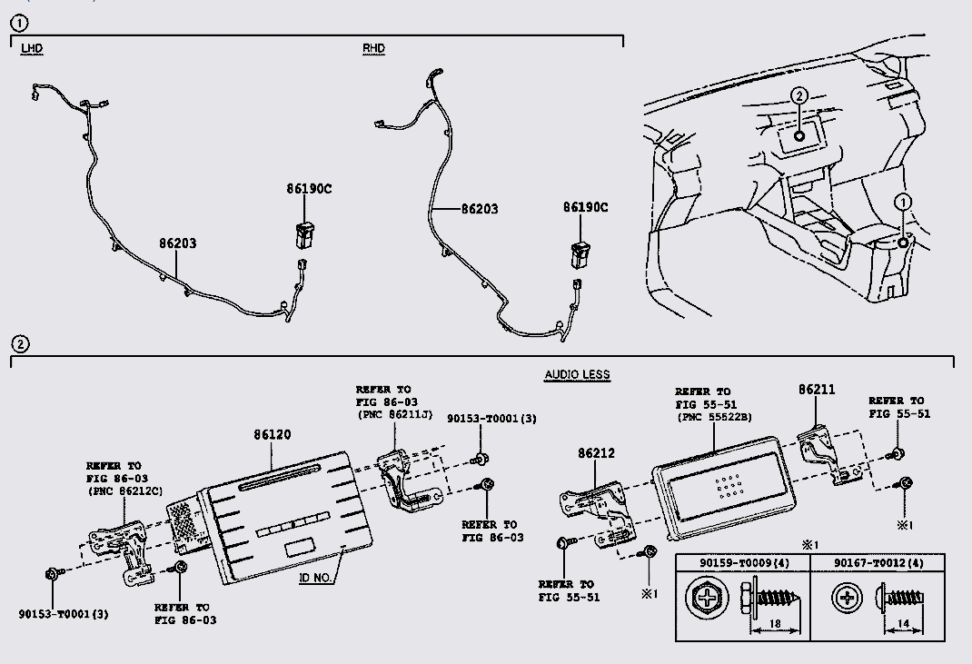Đài Radio Toyota innova 2017-2020