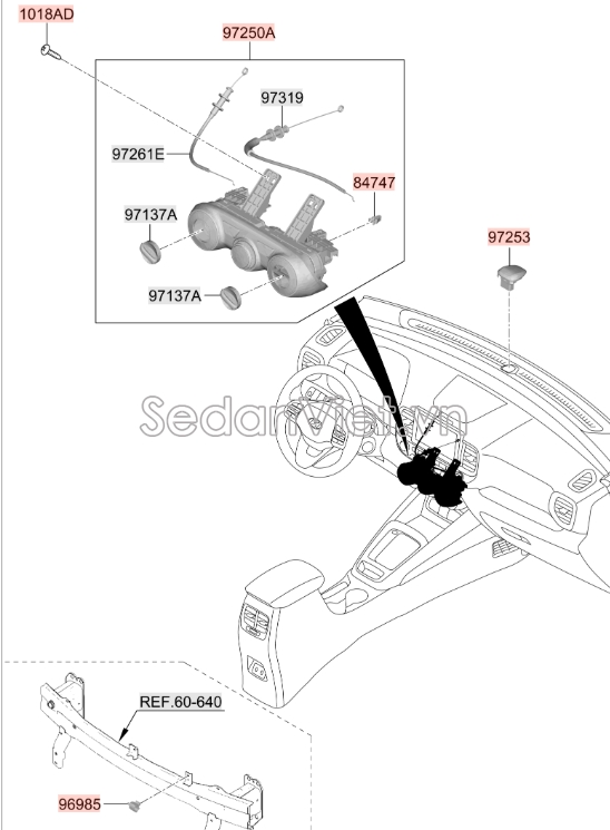 Cảm biến nhiệt độ ngoài trời Hyundai Accent 2011-2016