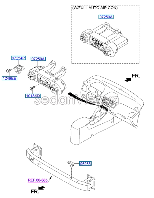 Cảm biến nhiệt độ ngoài trời Hyundai Accent 2011-2016
