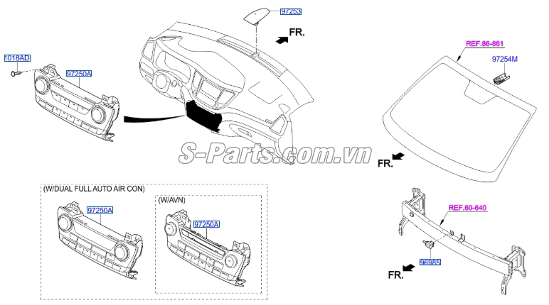 Cảm biến nhiệt độ ngoài trời Hyundai Accent 2011-2016