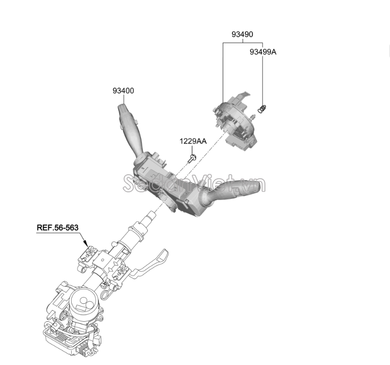 Cáp còi KIA Cerato 2019