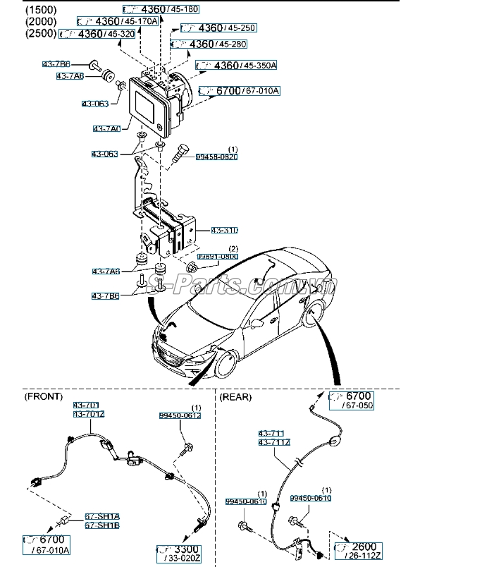 Cảm biến ABS Mazda CX-5 2016