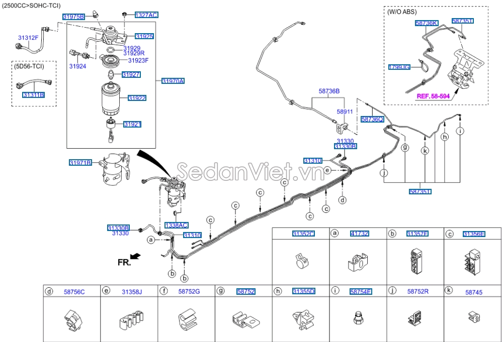 Lọc nhiên liệu diesel Hyundai Grand Starex 2008-2013