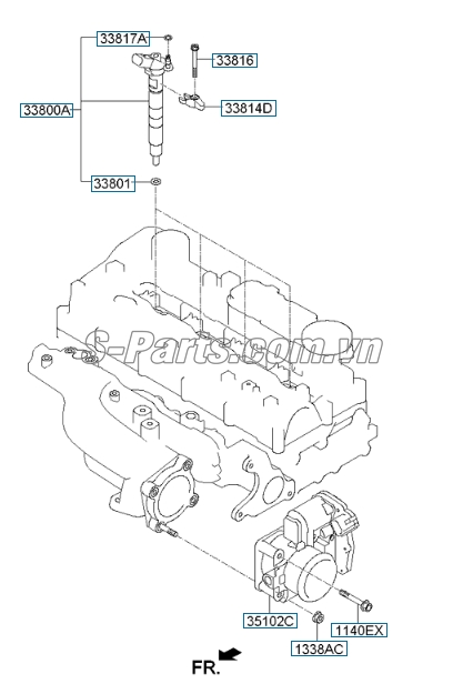 Kim phun dầu động cơ KIA Sorento 2009-2013
