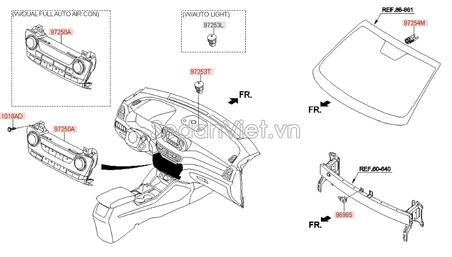 Cảm biến nhiệt độ ngoài trời Hyundai Accent 2011-2016