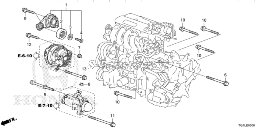 Cụm tăng tổng Honda City 2015