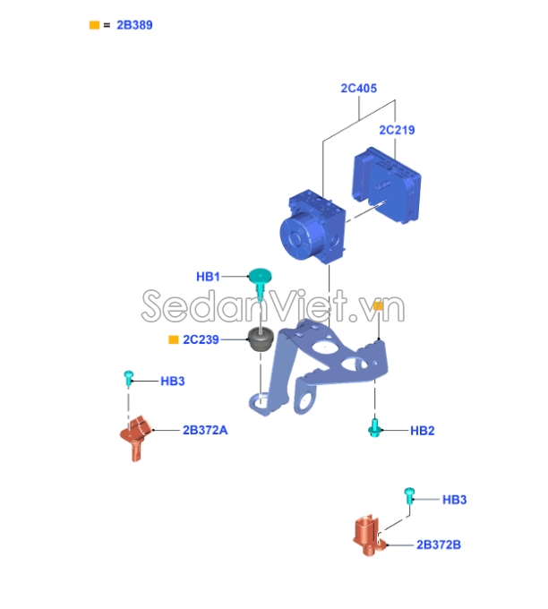 Cảm biến ABS sau Ford Focus 2015