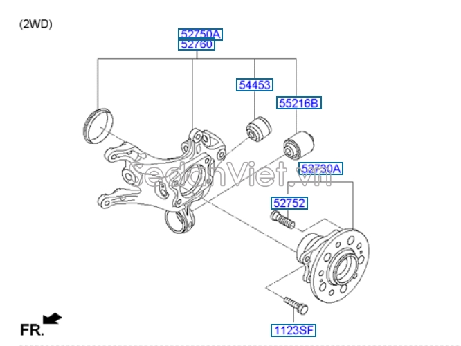 Bi moay ơ sau Hyundai Sonata 2009-2012