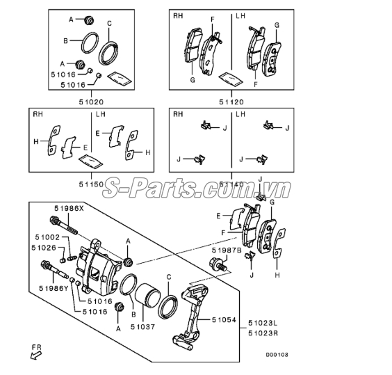Má phanh trước Mitsubishi Attrage 2014
