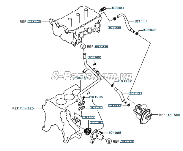 Cảm biến nhiệt độ nước Mitsubishi Outlander 2017