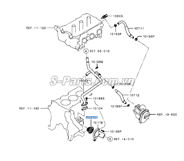 Cảm biến nhiệt độ nước Mitsubishi Outlander 2017