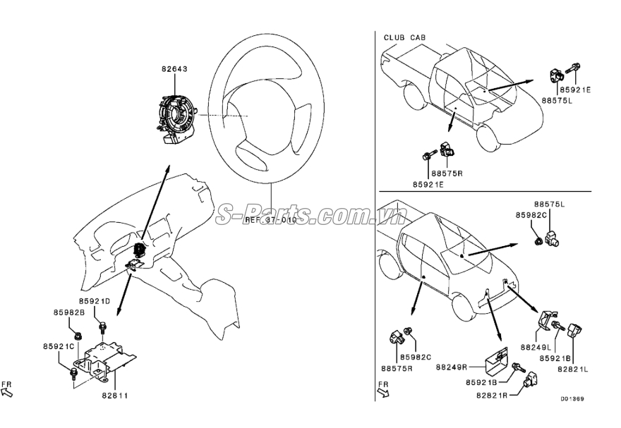 Cảm biến va chạm Mitsubishi Mirage 2017
