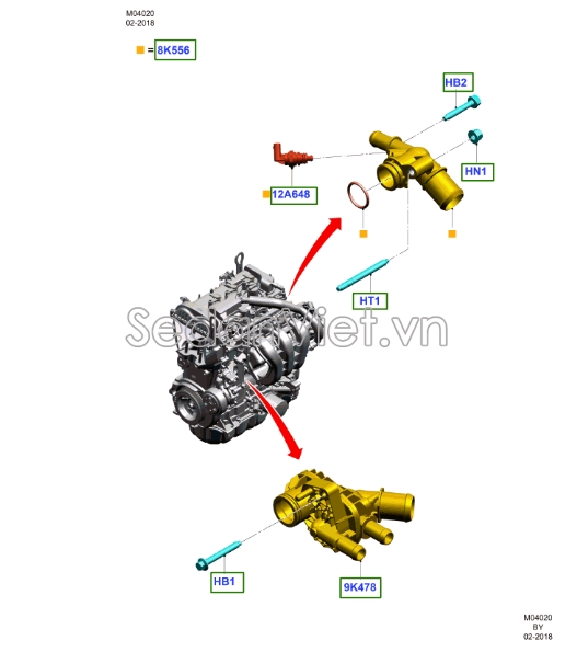 Van hằng nhiệt Ford Ecosport 2016