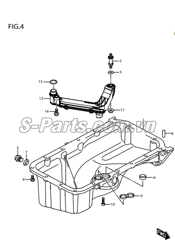 Ốc xả dầu đáy các te Suzuki XL7 2020