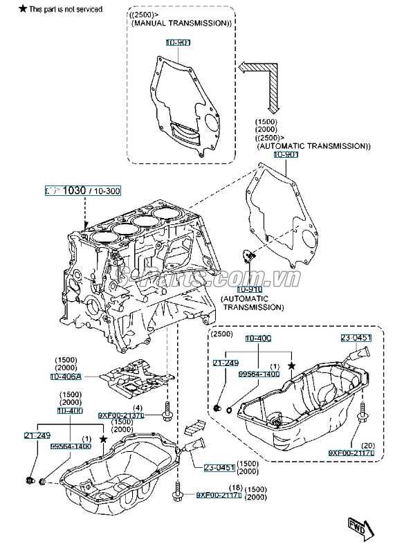 Đáy cắc te Mazda 3 2013-2016