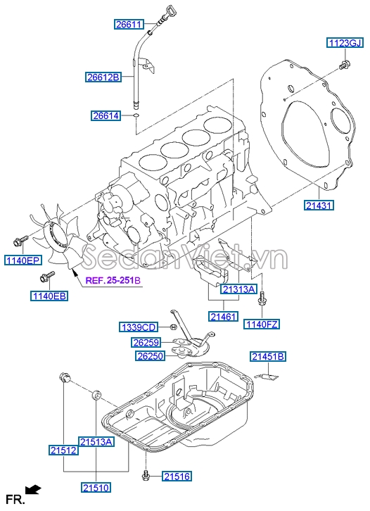 Keo dán gioăng đáy các te KIA Morning 2015