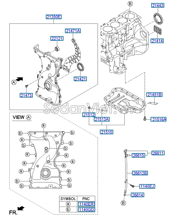 Keo dán gioăng đáy các te KIA Morning 2015