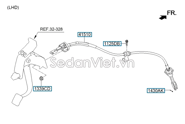Dây côn KIA Morning 2012-2014