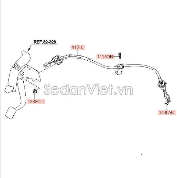 Dây côn KIA Morning 2012-2014