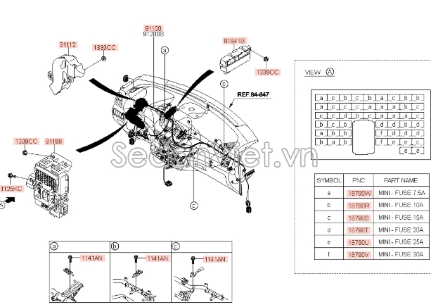 Hộp công tắc nối Hyundai i10 Grand 2014-2016