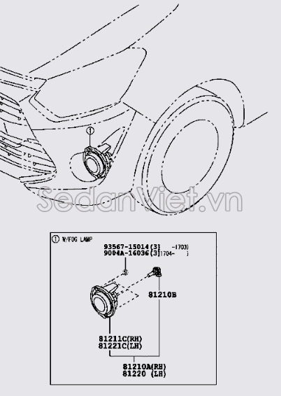 Đèn gầm Toyota Rush 2018