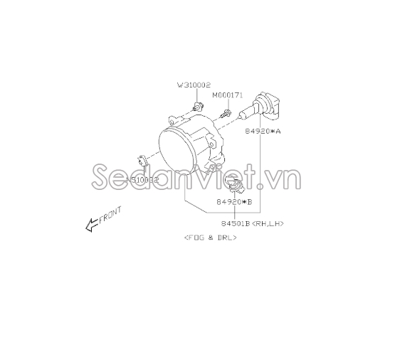 Đèn gầm Subaru Outback 2014