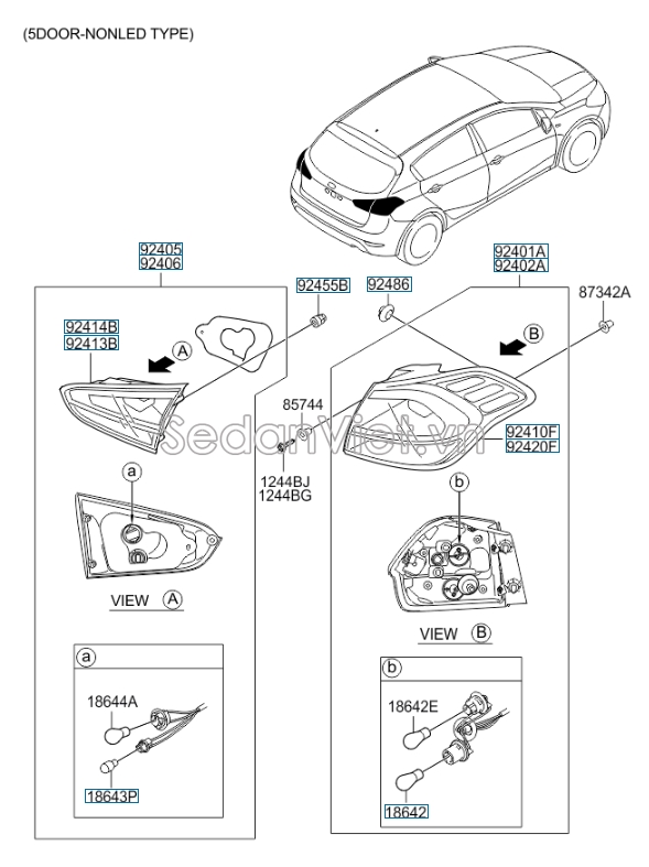 Đèn hậu KIA K3 2013-2016