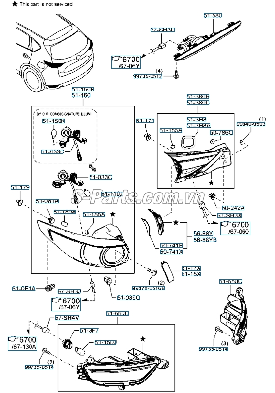 Đèn hậu Mazda CX-5 2018